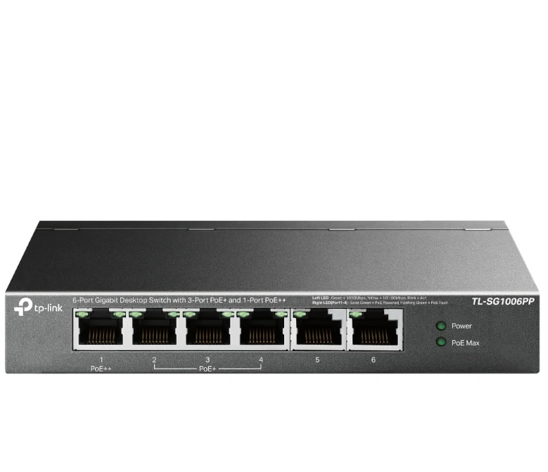 Tp Link Tl Sg1006pp Switch 6xgb 3xpoe 1xpoe